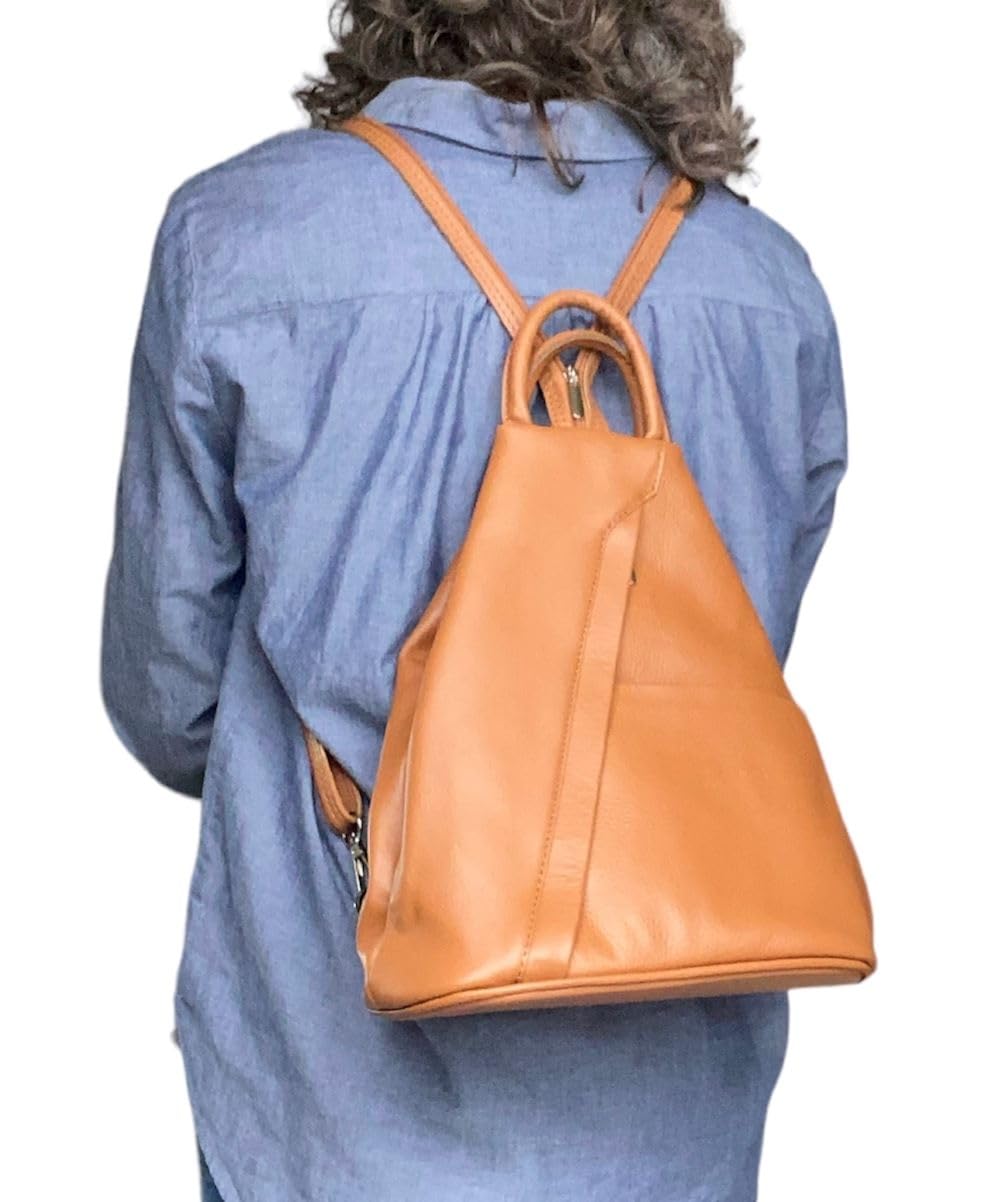 Stylish Convertible Leather Backpack Purse for Women - Waterproof Travel Laptop Bag with Adjustable Straps - Perfect for Work, School & Outdoor Adventures