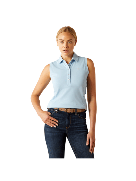Ariat Prix Sleeveless Polo Shirt for Men - Moisture-Wicking Performance Golf & Casual Wear - Perfect for Summer Outdoor Activities