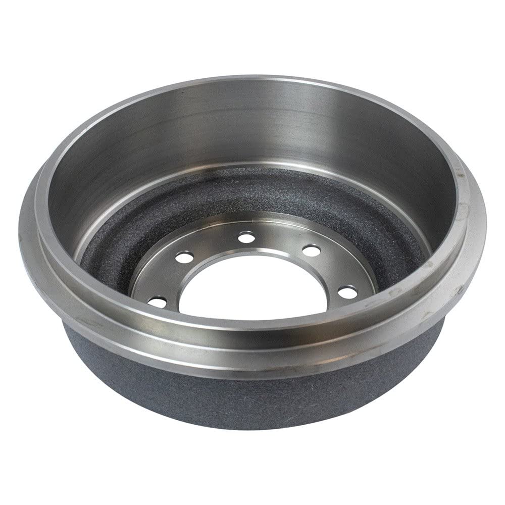 TRQ Rear Brake Drum Pair Set Compatible with 1987-1991 Ford E250/E350 Van & 1985-1997 Ford F250/F350 Truck - Heavy Duty Replacement for Smooth Braking Performance in Commercial & Fleet Vehicles