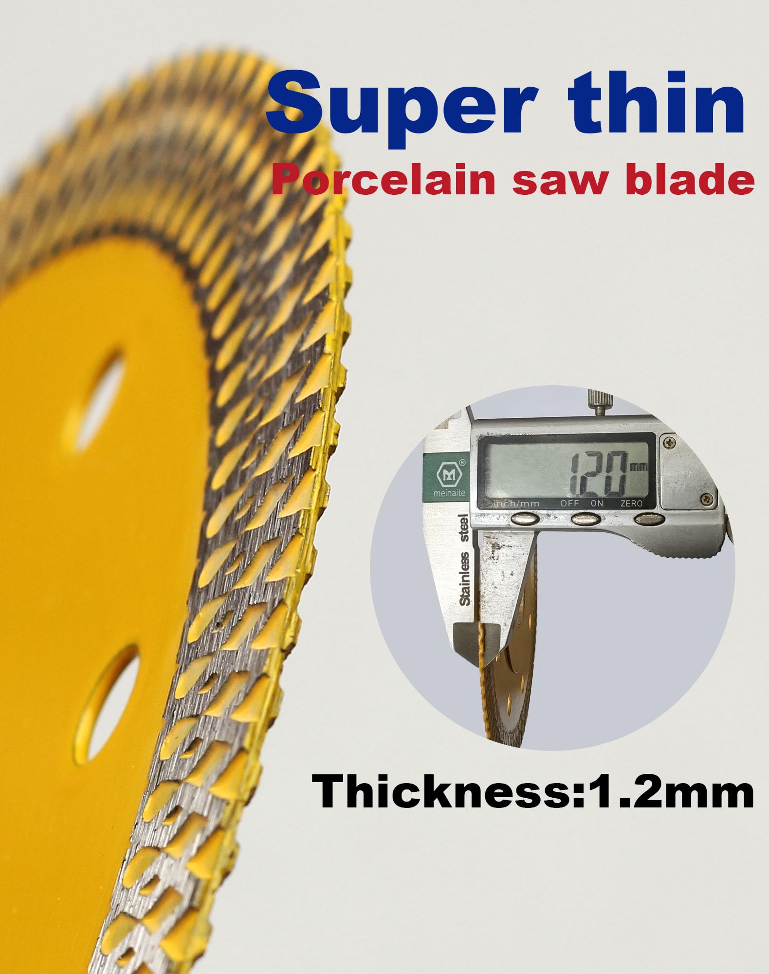 Super Thin Diamond Porcelain Blade - Premium 4-Inch Tile Cutter for Porcelain, Granite & Marble - Perfect for DIY Home Renovation and Professional Tile Installation Projects