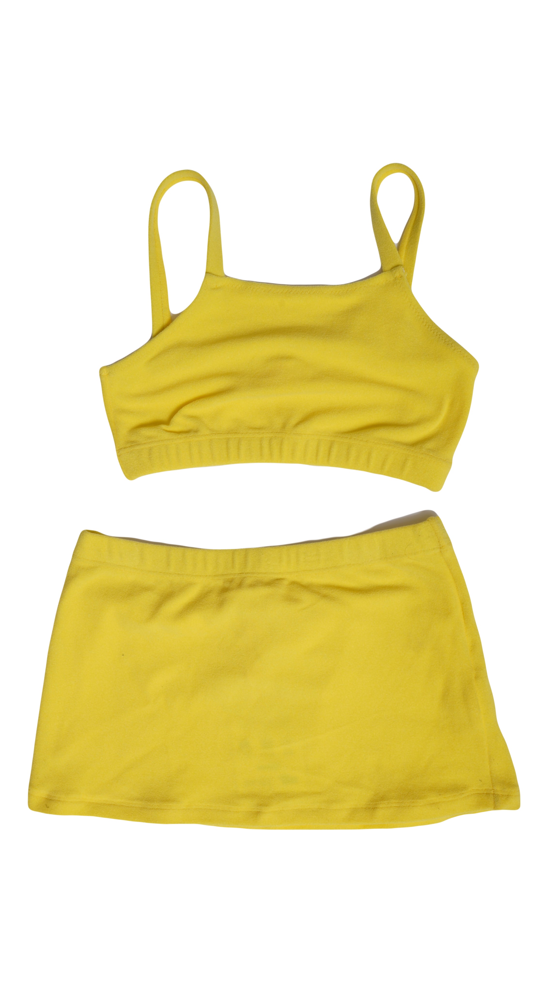 EUGENIA Terry Lemon Cover Up Set - Women's Beachwear Swimsuit Cover Up for Pool, Vacation & Summer Outings