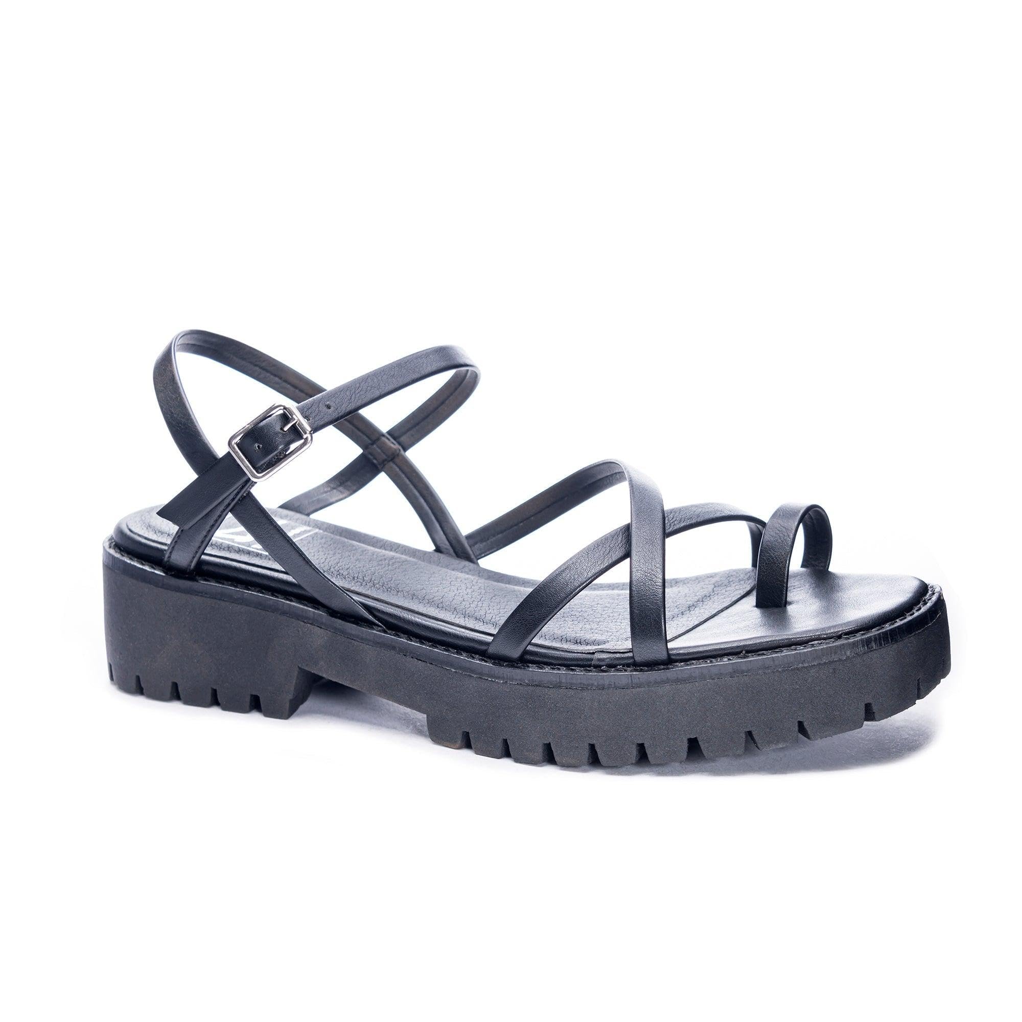 Chinese Laundry Women's Rhoni Sandal - Black | Comfortable Strappy Heeled Sandals for Women | Size 9.5 | Perfect for Summer Outfits, Beach Vacations & Date Nights