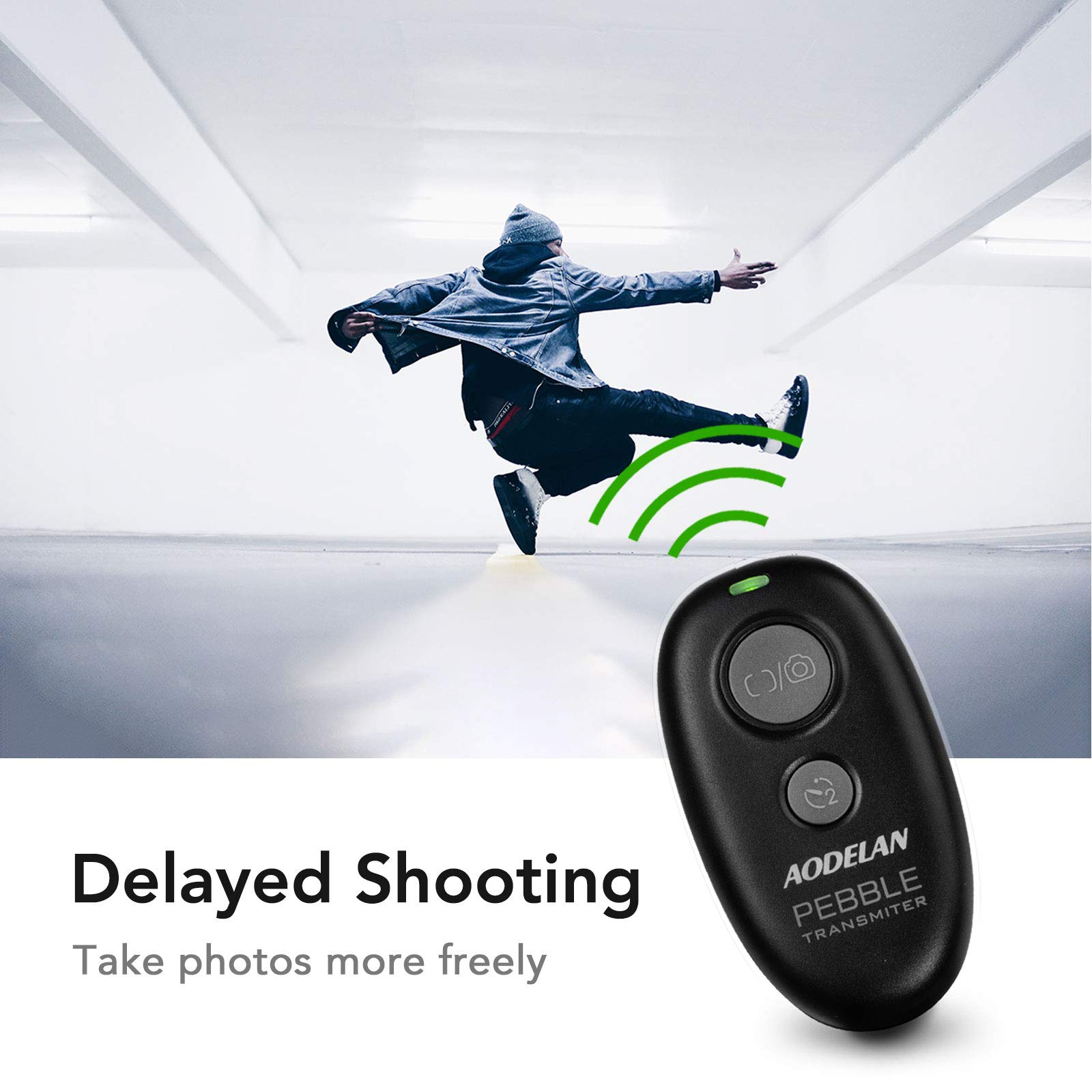 Wireless Shutter Release Remote Control for Canon EOS R5 C, R3, R6, 5D, Fujifilm GFX 50S II, Olympus E-M1 Mark III & E-M5 III | Replaces Canon TC-80N3, RS-60E3, Fuji RR-100, Olympus RM-CB2 | Perfect for Time-Lapse, Group Photos & Hands-Free Shooting