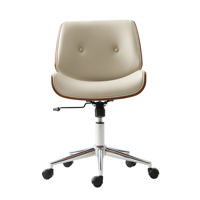 Ergonomic Adjustable Height Swivel Office Chair with Lumbar Support - Yves Comfortable Desk Chair for Home & Office Workspace