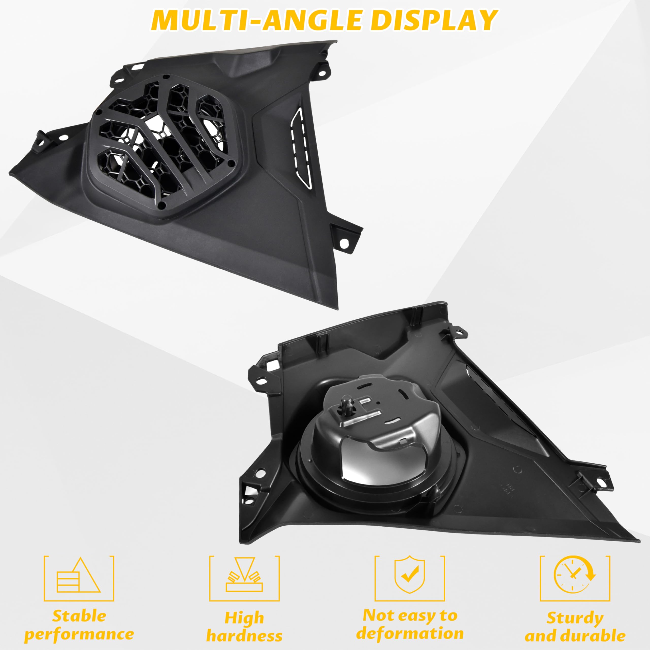 Waterproof Dustproof Front Dash Speaker Panels for Can-Am Maverick R & Maverick R MAX X RS (2024+ Models) - Premium Speaker Enclosures & Pod Mounts - Perfect for Off-Road Adventures & Outdoor Audio Upgrades