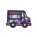 Custom Iron-On Ice Cream Truck Patches - Embroidered Appliques for DIY Clothing, Hats & Bags | Perfect for Kids' Crafts, Costume Accessories & Vintage Style Outfits