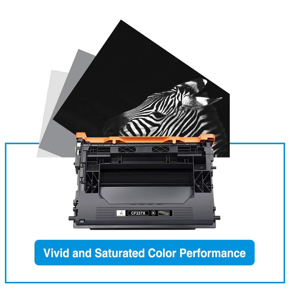 TRUE IMAGE Compatible Toner Cartridge Replacement for HP 37X/CF237X/37A/CF237A - Works with HP Enterprise M607/M608/M609 & MFP M631/M632/M633 Printers (Black, 1-Pack) - High Yield Printing for Office & Business Documents