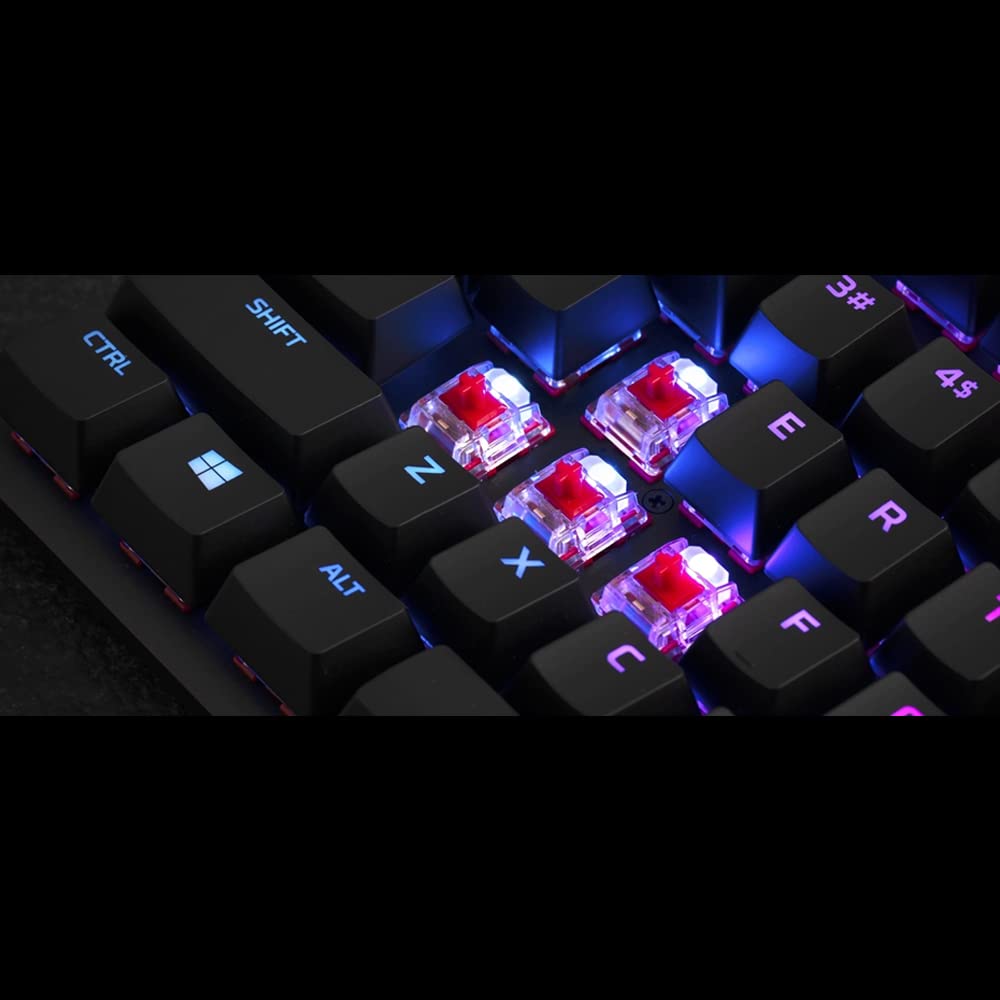HyperX Alloy Origins Core TKL Wired Mechanical Gaming Keyboard - Compact Tenkeyless Design, HyperX Red Switches, RGB Backlit - Compatible with PC, PS5, PS4, Xbox Series X|S & Xbox One (Renewed) - Perfect for Esports, Streaming & Office Work