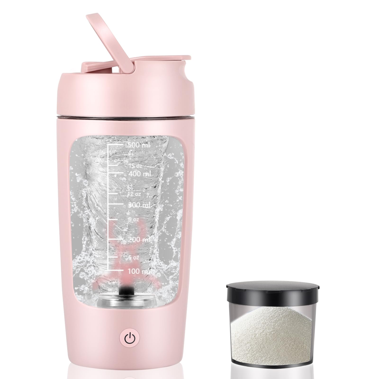 650ML Electric Protein Shaker Bottle - USB Rechargeable Automatic Blender for Protein Shakes, Coffee & Smoothies - Portable Mixing Cup for Gym, Workout & Fitness Enthusiasts - Perfect for Post-Workout Recovery & On-the-Go Nutrition