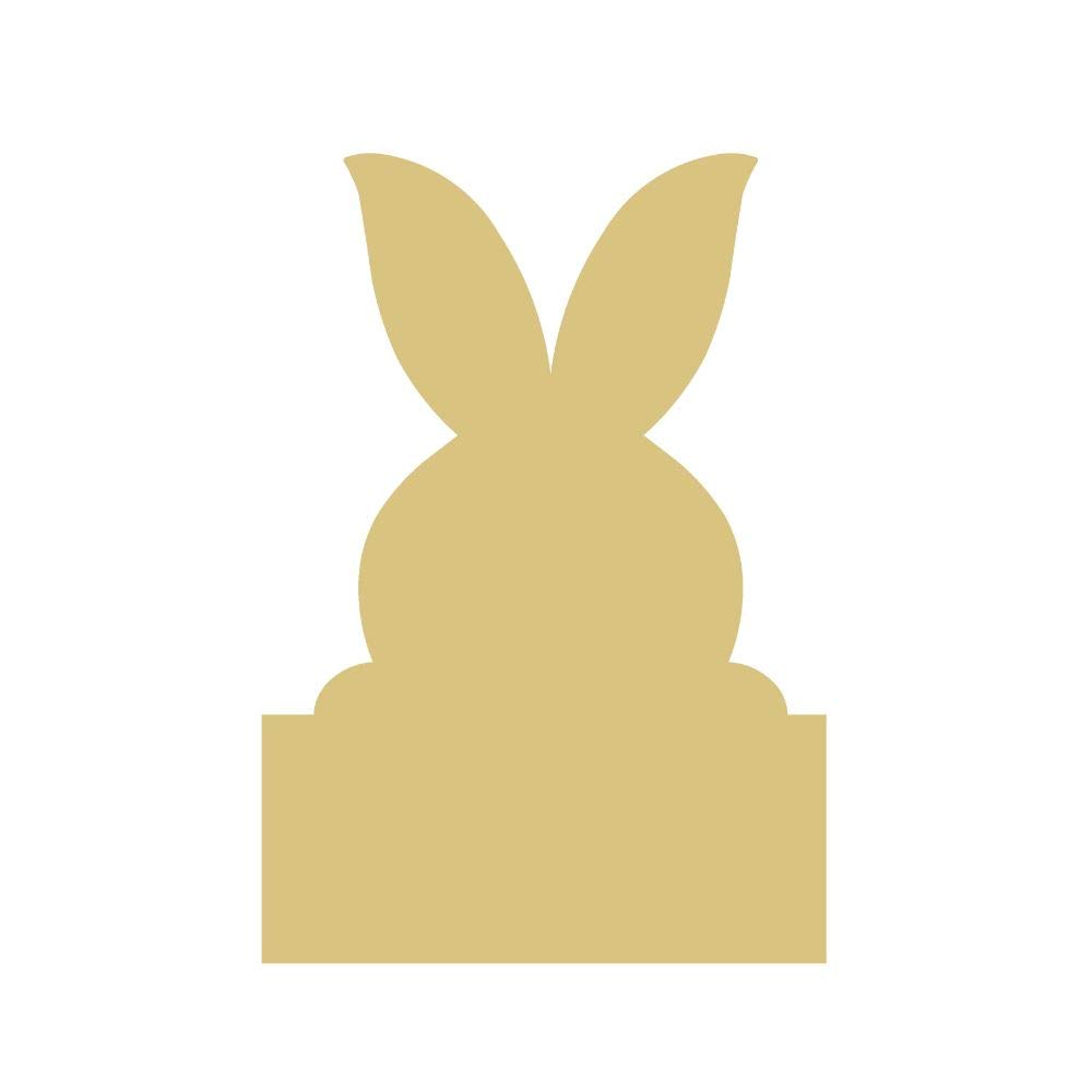 Unfinished Wood Rabbit Cutout - 18