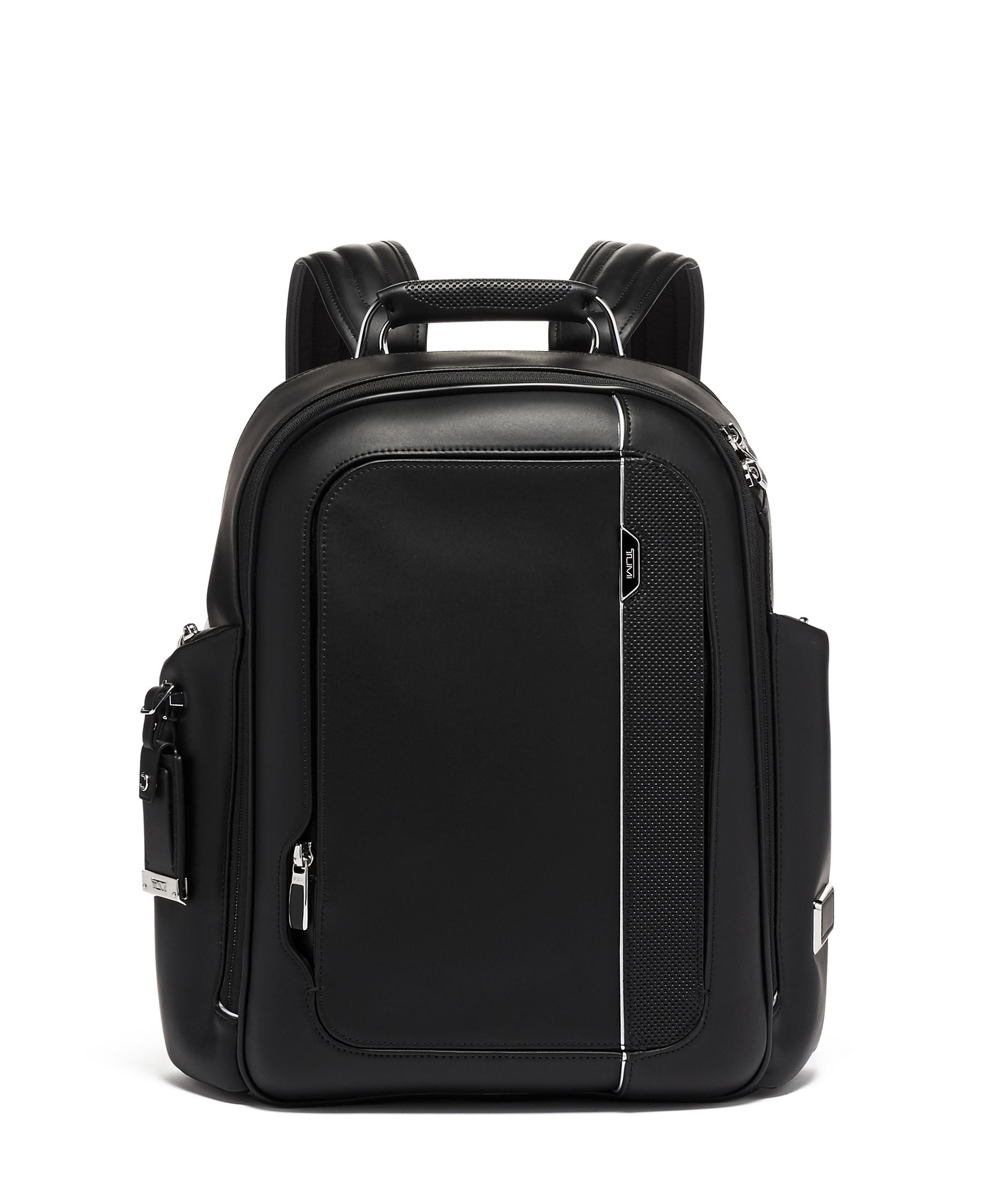 Tumi Arrivé Larson Leather Backpack for Men & Women - Premium Genuine Leather Laptop Backpack for Work, Travel & Business - Stylish & Durable Everyday Carry Backpack for Professionals & Students