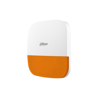 DHI ARA13 W2(868) Wireless Outdoor Siren with Orange Strobe Light - Ideal for Home Security, Alarm Systems, and Emergency Alerts