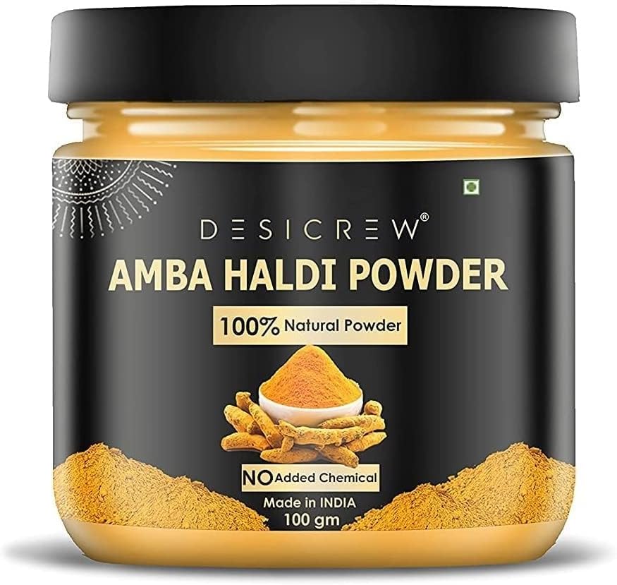 Pure & Natural Amba Haldi Powder for Skin Brightening, Acne Treatment, Scar Removal & Anti-Aging - 300g Face Pack for Glowing Complexion | Perfect for Daily Skincare Routine & DIY Beauty Treatments