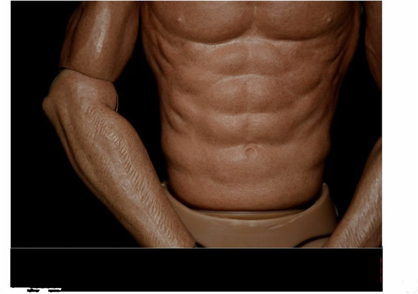 1/6 Scale Male Action Figure Body - 12 Inch Narrow Shoulder Muscular Flexible Collectible Model for Custom Dolls & Diorama Displays