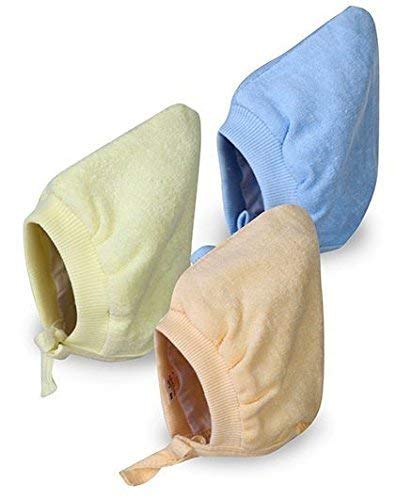 Gilli Shopee Newborn Baby Soft Cotton Caps with Tai Knot and Bonnet - Breathable & Comfortable Infant Hats for Newborns 0-3 Months - Perfect for Hospital, Photo Shoots, and Daily Outings