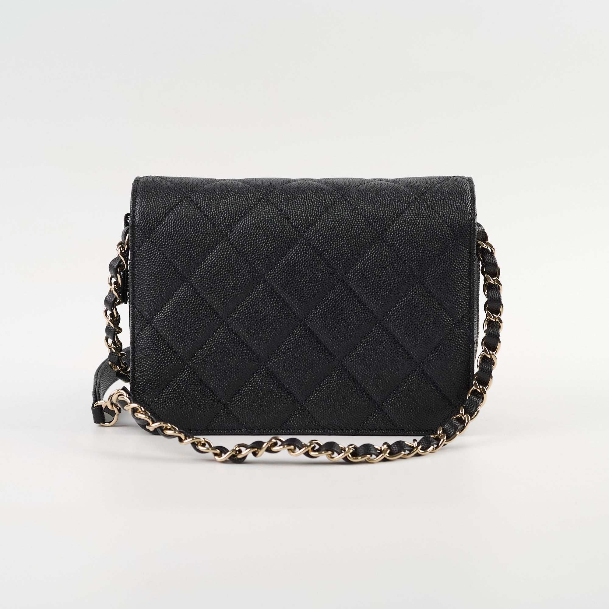 Chanel Mini Rectangular Black Caviar Leather Zip Flap Bag - Luxury Crossbody Purse for Women, Perfect for Evening Parties & Date Nights