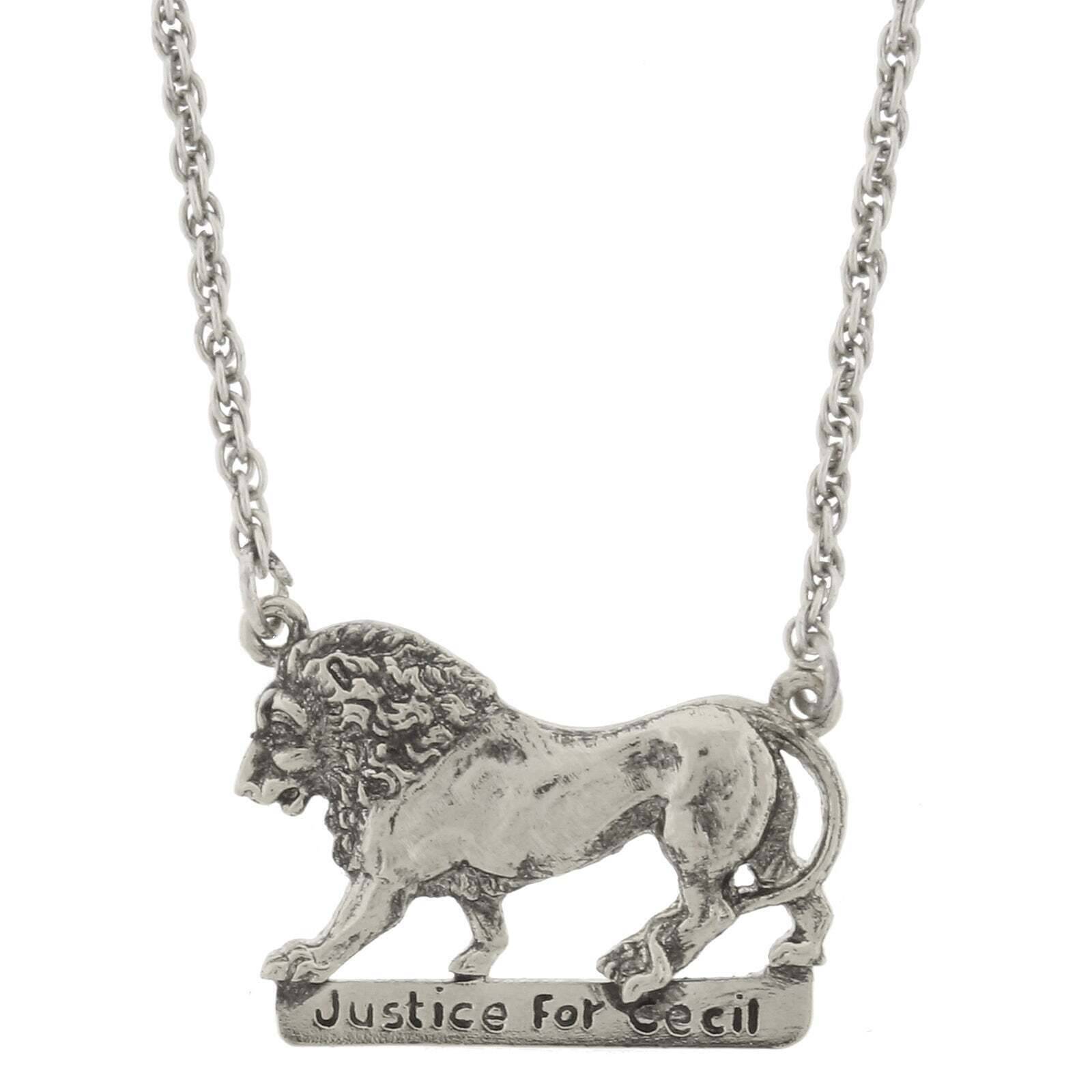 1928 Jewelry Justice For Cecil The Lion Pendant Necklace - 16