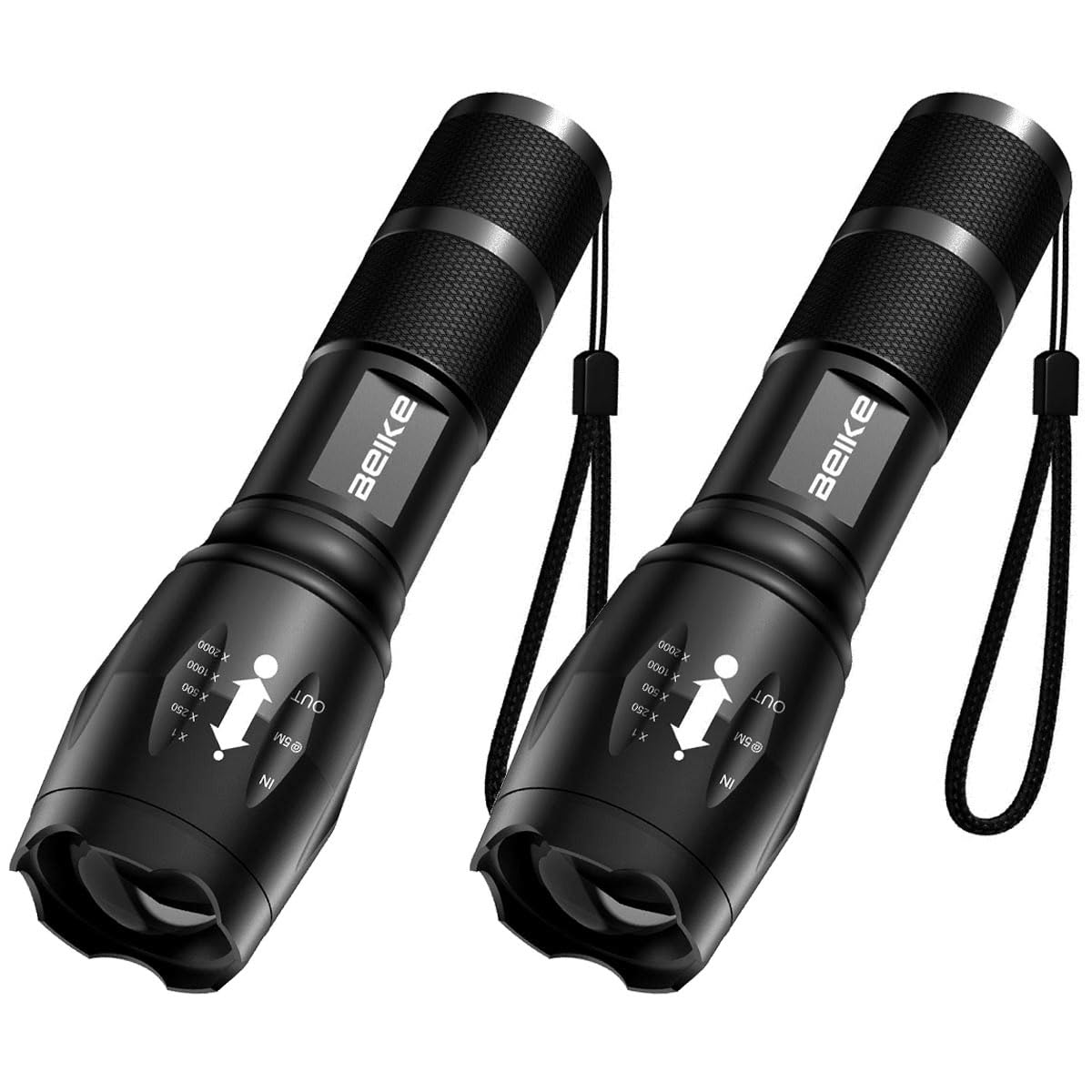 Super Bright LED Flashlight 2 Pack - 1000 Lumens High Power Small Flashlights for Camping, Emergency, Hiking & Power Outages - Compact Handheld Torch for Home, Travel & Outdoor Adventures