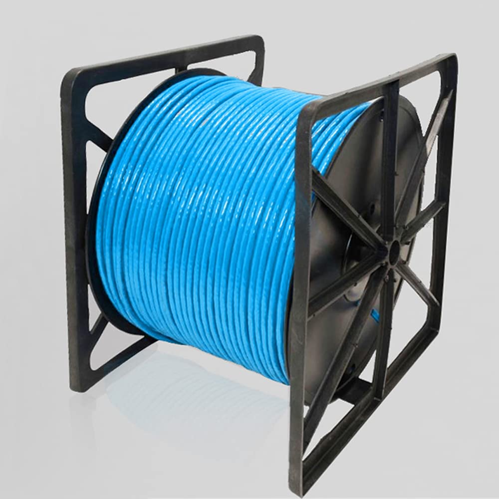 Premium 1000ft Cat6 Plenum CMP Ethernet Cable - Solid Full Copper, 550MHz, Fluke Tested, UTP, Blue - Ideal for Office Networking, Data Centers & High-Speed Internet Installations