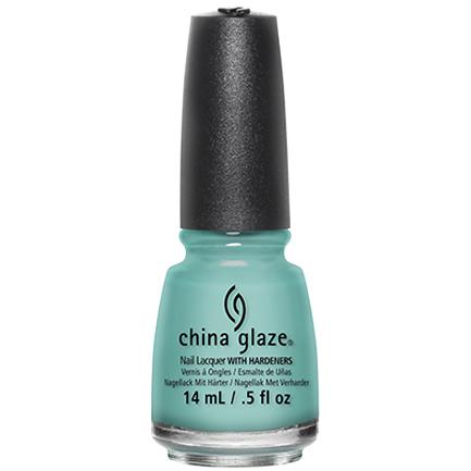 China Glaze Nail Polish - For Audrey #77053, 0.5 oz - Classic Tiffany Blue Nail Lacquer for Manicures & Pedicures, Salon-Quality Polish for Everyday Wear & Special Occasions