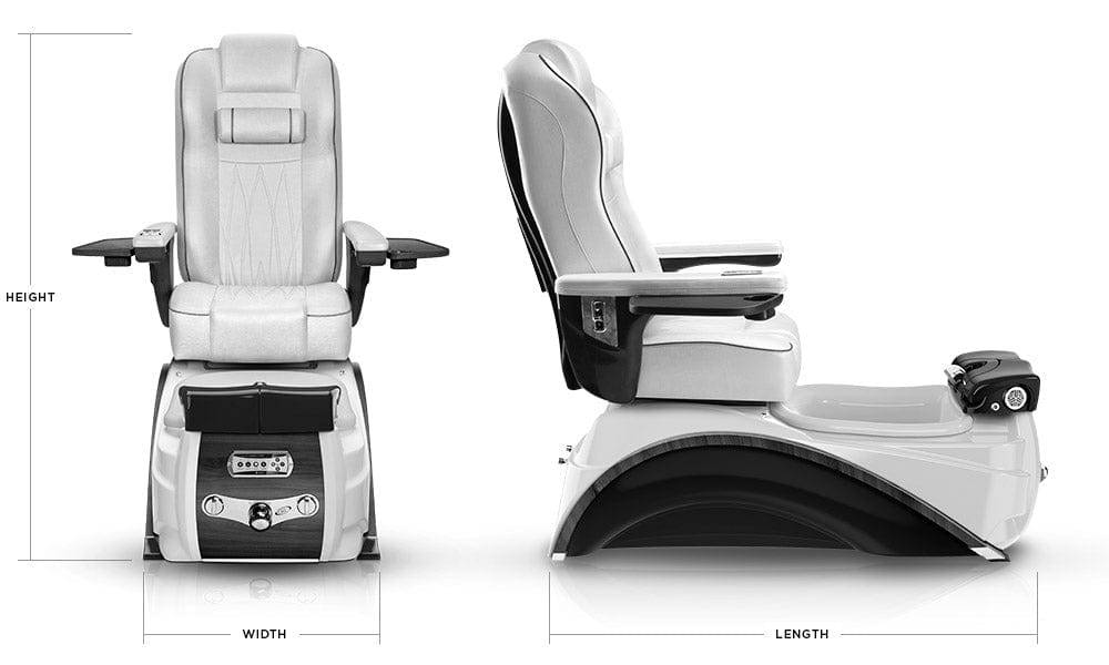 ELITE® Professional Pedicure Spa Chair for Salons & Spas - Comfortable Massage Footrest, Adjustable Height - Perfect for Nail Salons, Pedicure Services & Home Spa Relaxation