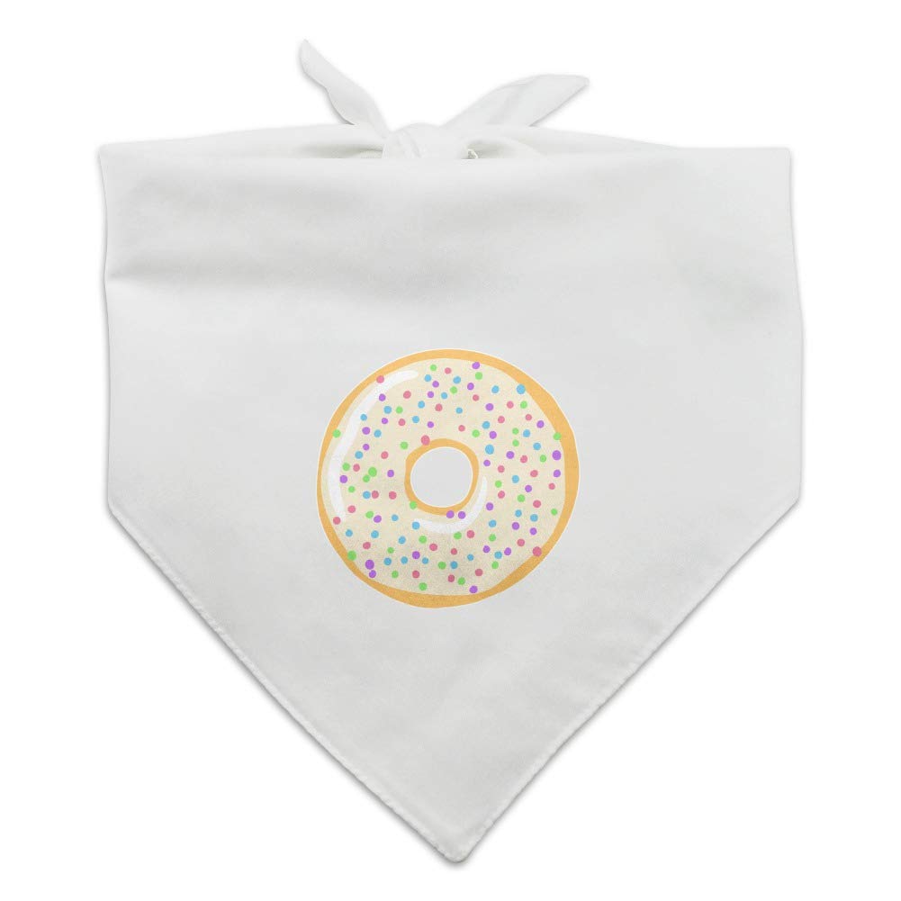 Cute Donut Pastel Sprinkles Dog Bandana - Soft Spring Pet Scarf for Small & Medium Dogs - Perfect for Easter, Birthday Parties & Photo Shoots
