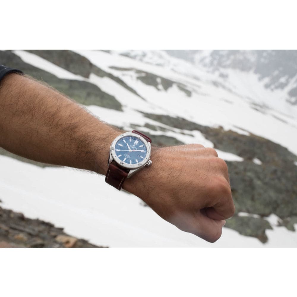 ALPINA ALPINER 4 Automatic Men's Watch AL 525NS5AQ6 - Luxury Swiss Timepiece for Business, Outdoor & Everyday Wear