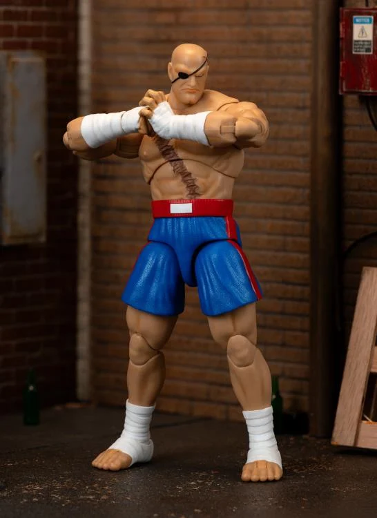 Jada Toys 1/12 Scale 6-Inch Ultra Street Fighter II Action Figure - Sagat Collectible for Gamers & Fans | Perfect for Display, Cosplay & Fighting Game Enthusiasts