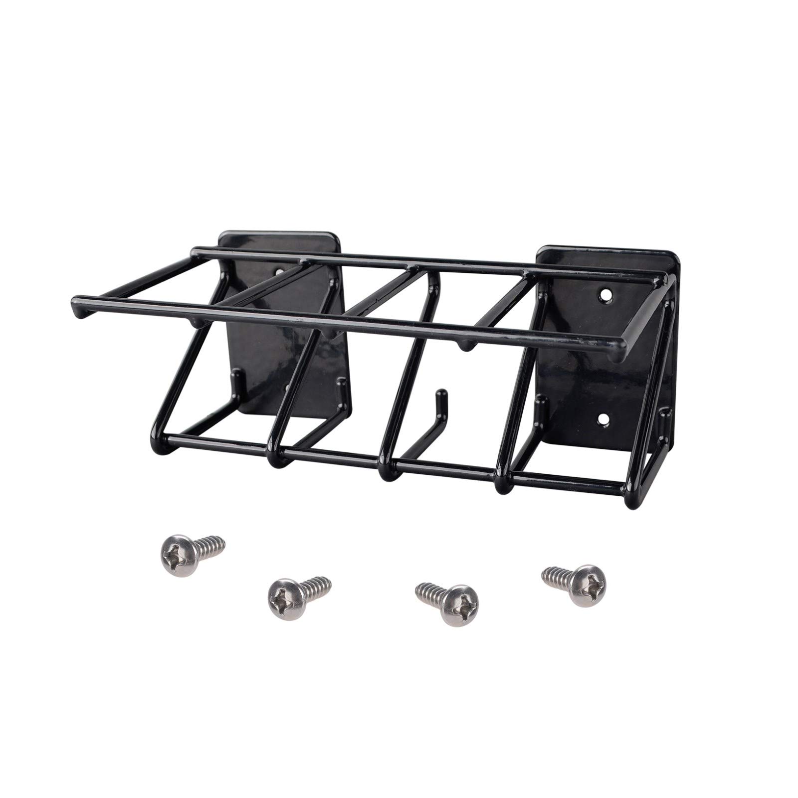 BOOSTEADY 4-Slot Wall Mount Gun Rack for Pistols - Fits Glock 19, 17, 42, 43, P238, Ruger LCP, Sig Sauer, 1911 & Most Handguns | Secure Firearm Storage for Home, Office, or Gun Range
