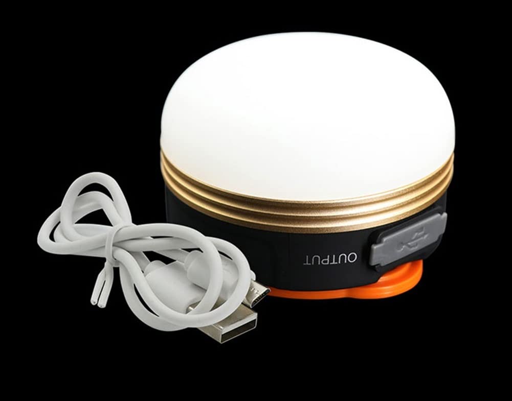 USB Rechargeable LED Camping Lantern - Waterproof Mini Flashlight & Tent Light for Outdoor Adventures, Hiking, Backpacking, Emergency, Garden, Patio, and Power Outages