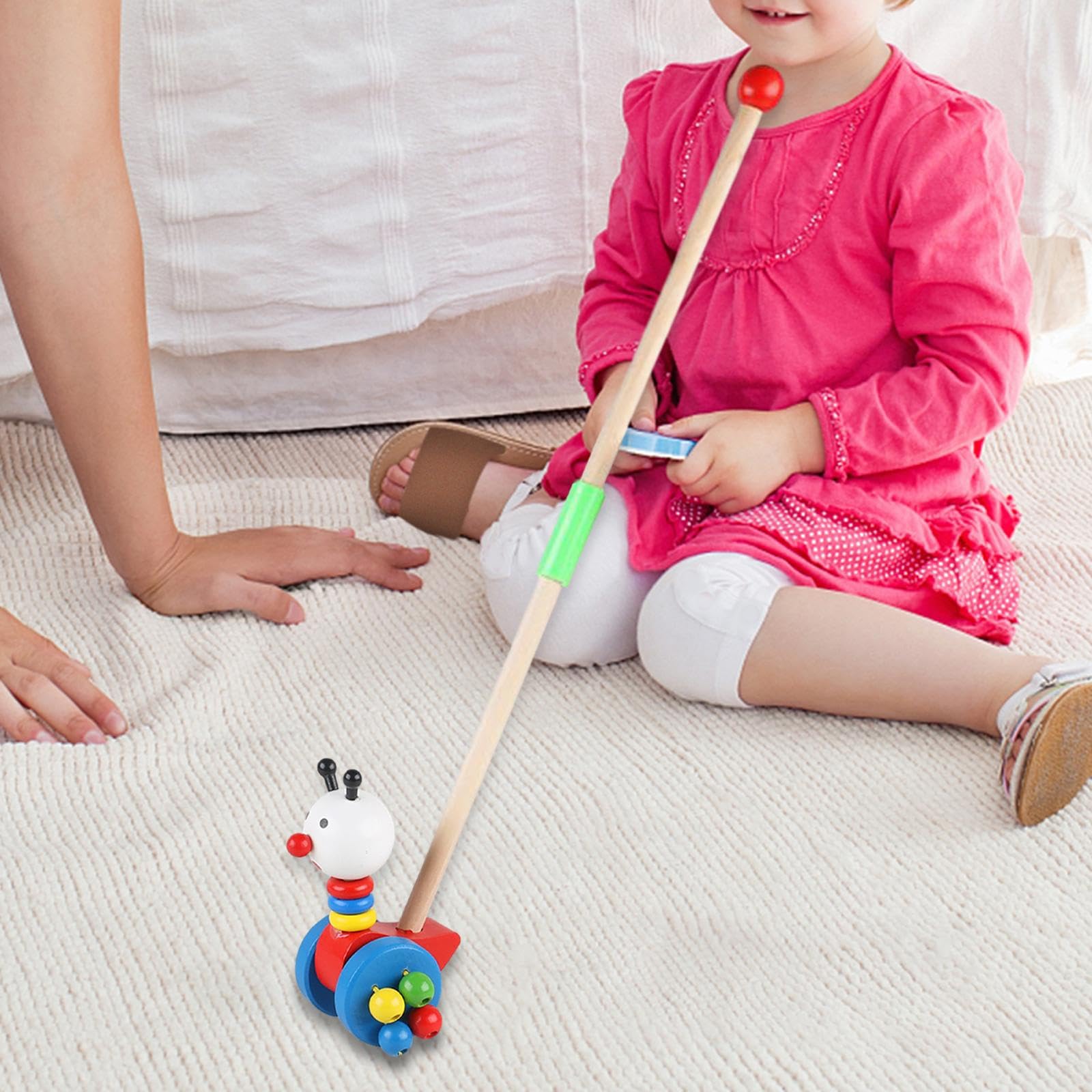 Sharplace Push Walking Toy for Toddlers - Fun Educational Baby Walker for Boys & Girls - Snow-Themed Design - Perfect for Early Learning & Indoor Playtime
