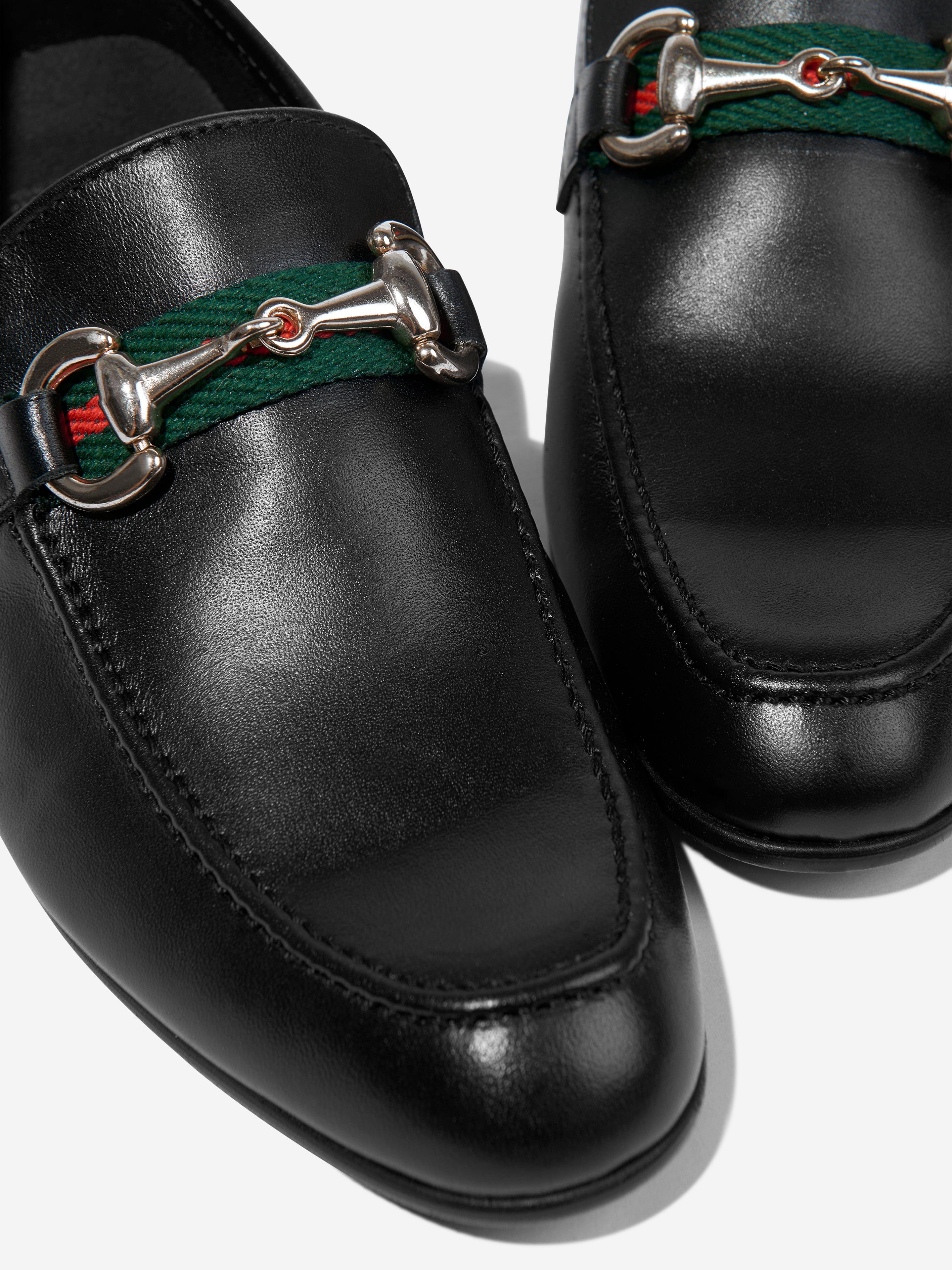 Andanines Boys Leather Loafers - Classic Black Dress Shoes for Kids | Comfortable & Stylish for School, Parties & Formal Occasions