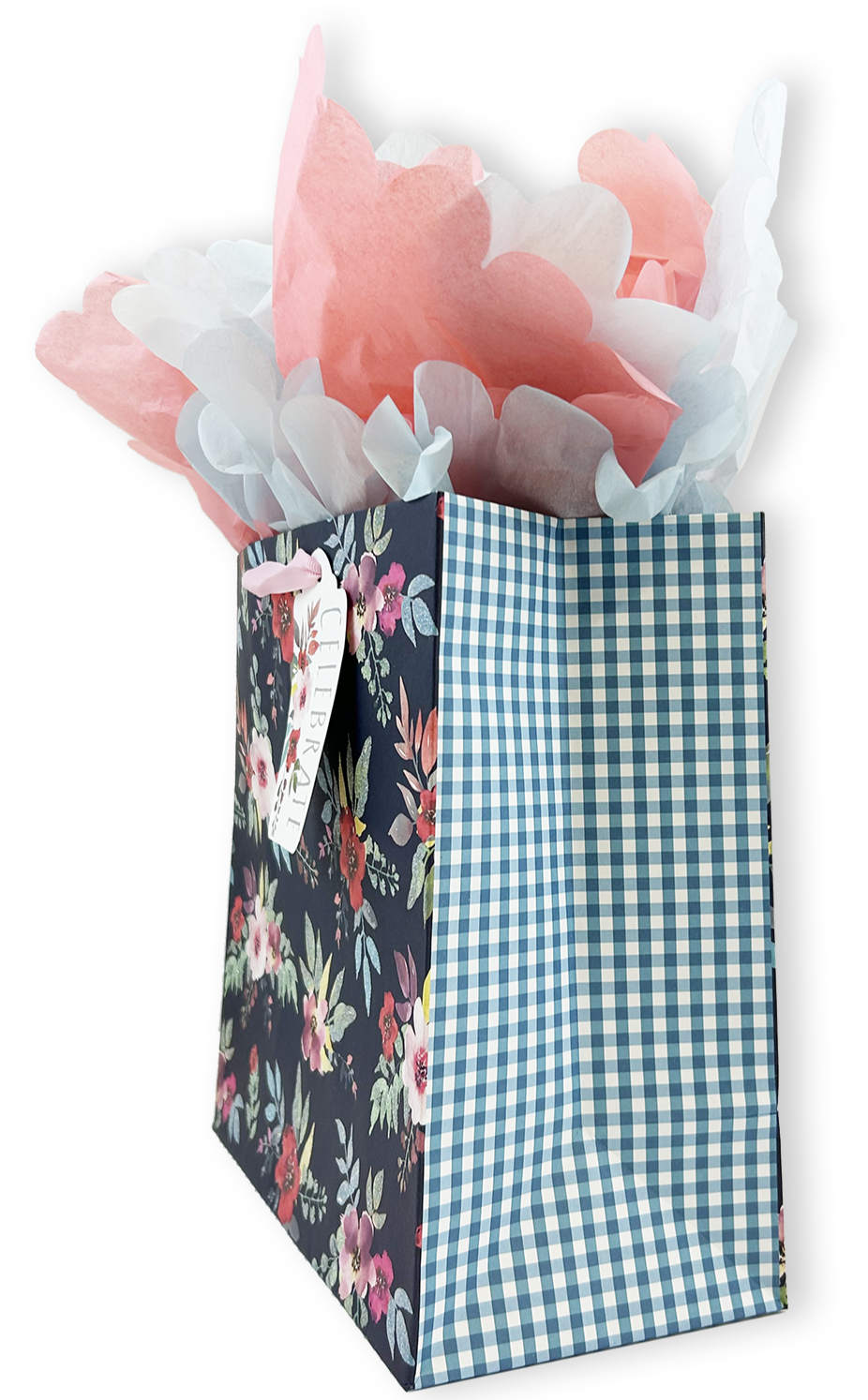 Alexandria's Wildflowers Medium Square Gift Bag - Perfect for Birthdays, Weddings & Party Favors