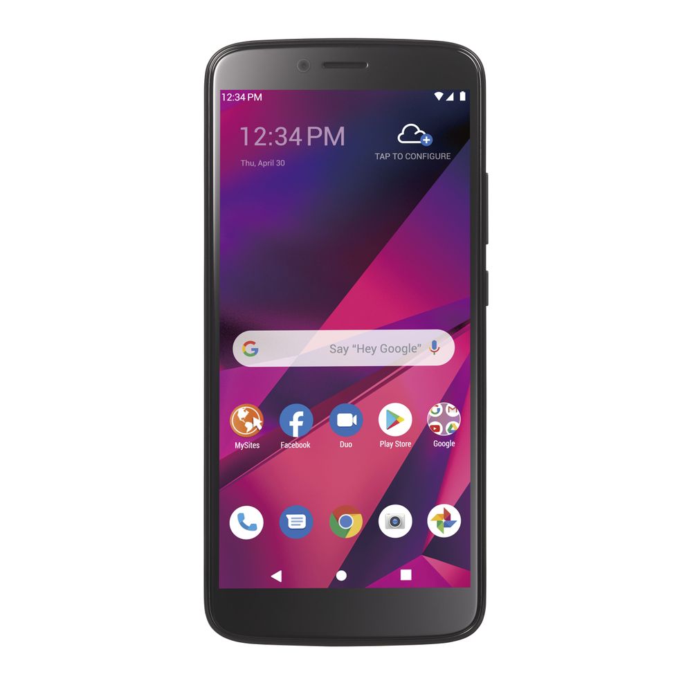 BLU View Mega STBLB110DCP 32GB Black Unlocked Prepaid Smartphone - Perfect for Travel, Work & Everyday Use
