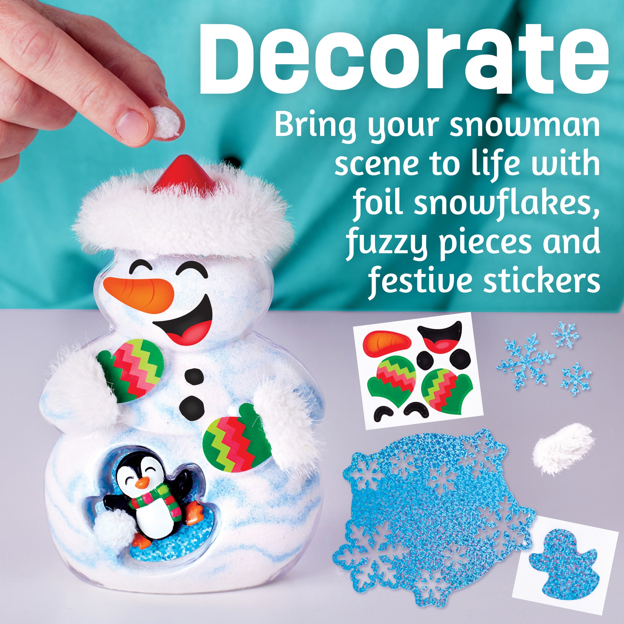 Sand Art Snowman Kit - DIY Craft for Kids & Adults - Creative Holiday Decoration #6405000 | Perfect for Christmas, Winter Parties & Home Decor