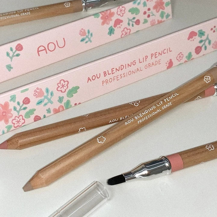AOU Blending Lip Pencil Set - 1.6g Each, 5 Long-Lasting Matte Shades for Natural Lip Contouring | Perfect for Everyday Wear, Date Night & Special Occasions