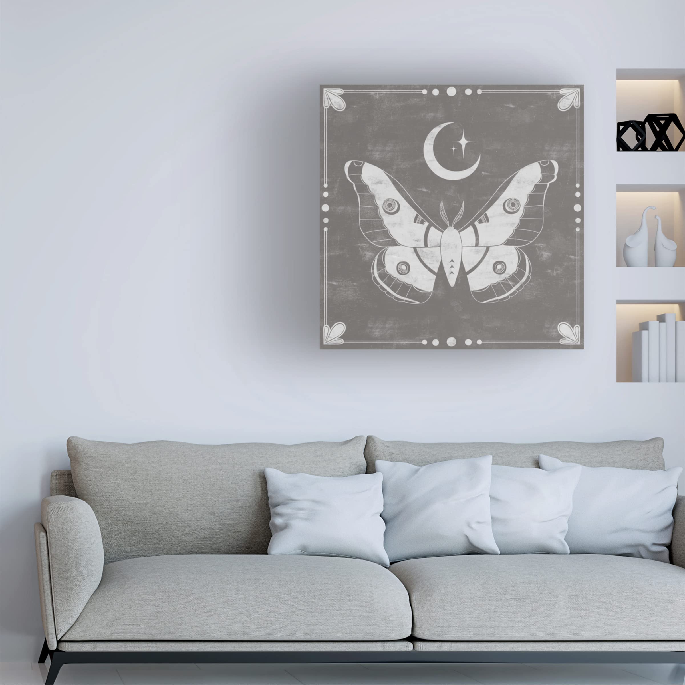 Grace Popp 'Hallowed Moon II' Canvas Wall Art Print - Modern Home Decor for Living Room, Bedroom & Office | Trademark Fine Art Collection