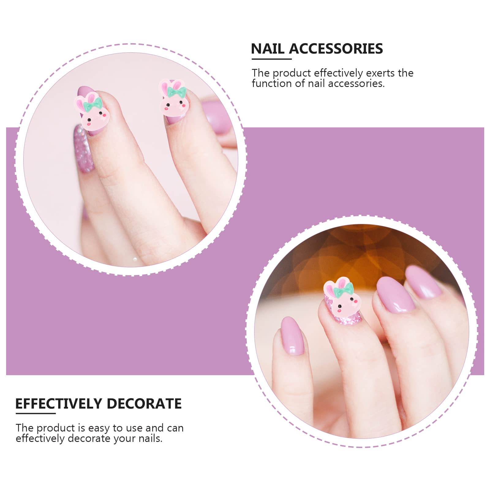 FOMIYES 30Pcs Cute Cartoon Nail Art Decorations Set - DIY Nail Stickers for Manicure, Nail Tips & Nail Art Designs - Perfect for Home Salon, Party Nails & Gift Giving