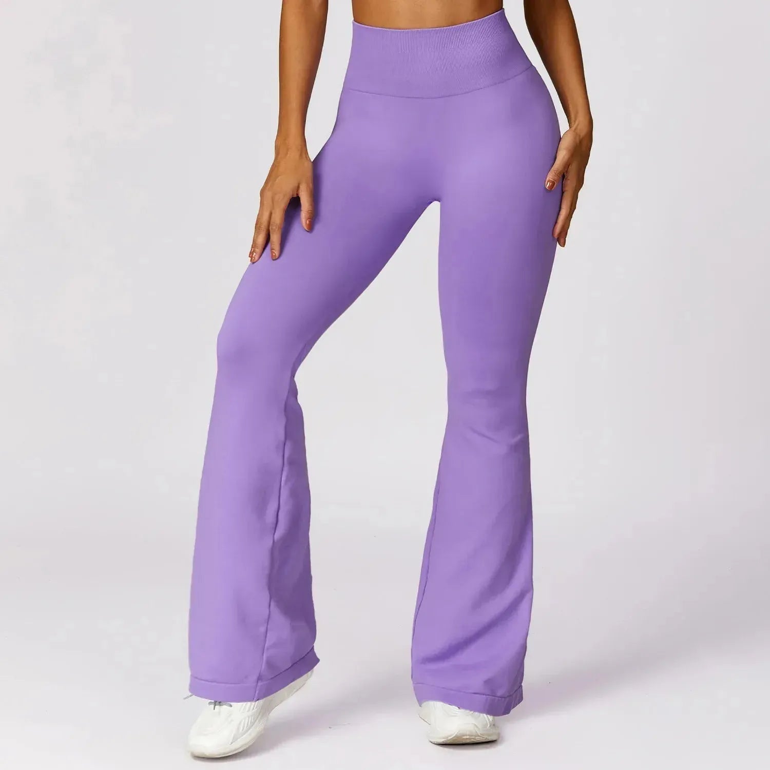 Seamless Flared Leggings for Women - High Waist Yoga Pants, Scrunch Butt Workout Leggings, Gym Dance Fitness Clothing | Perfect for Yoga, Pilates, Running & Casual Wear