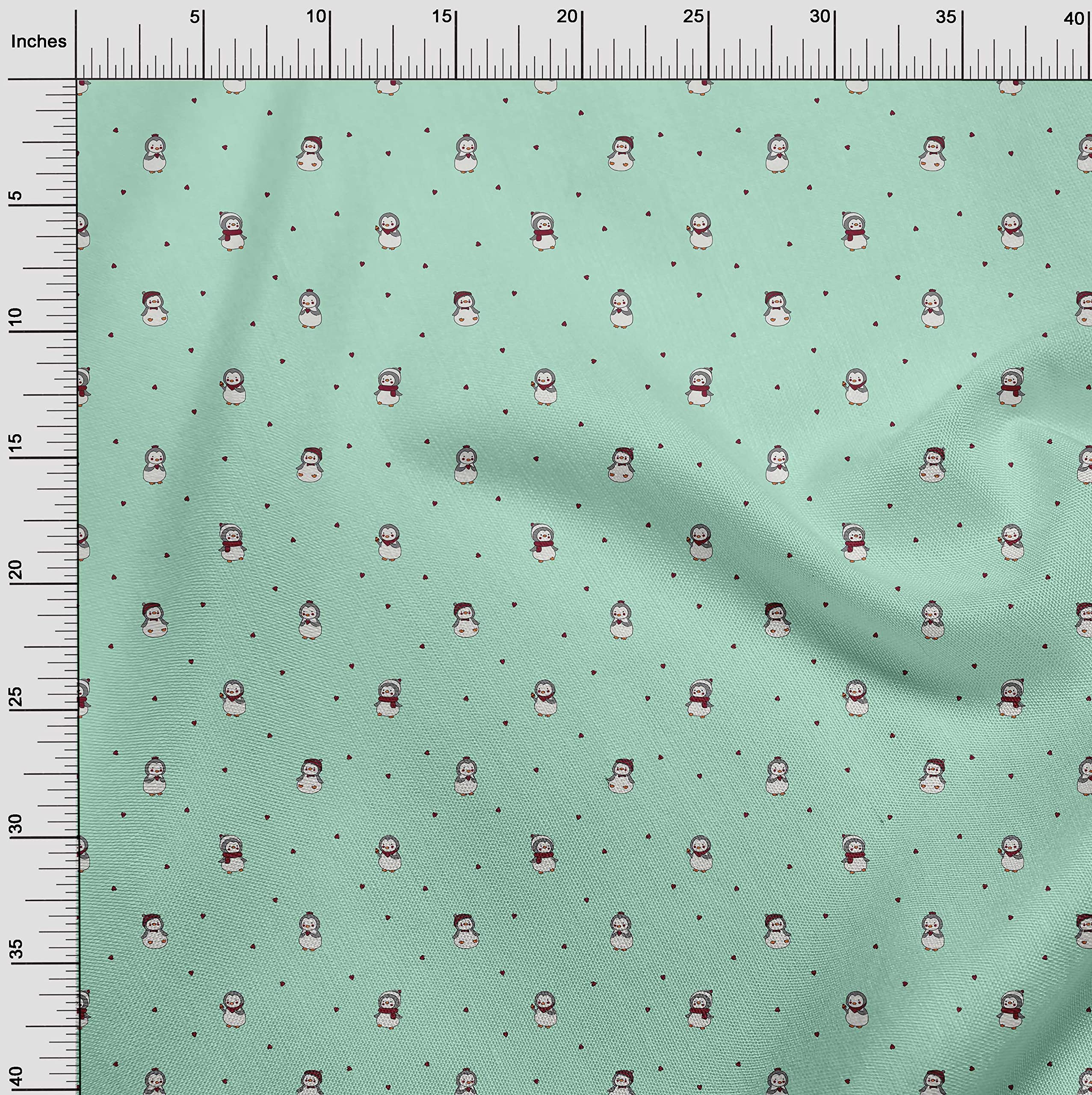 Premium Cotton Jersey Aquamarine Fabric for Kids - 58 Inch Wide Printed Animal DIY Sewing Material by The Yard | Perfect for Children's Clothing, Crafts, and Home Decor Projects