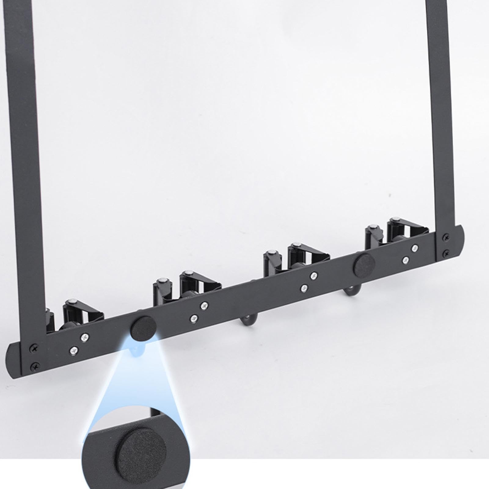 Wall Mounted Broom Holder - No Drill Mop Hanger for Kitchen, Bathroom, Home & Office | Space Saving Storage Organizer for Brooms, Mops & Cleaning Tools