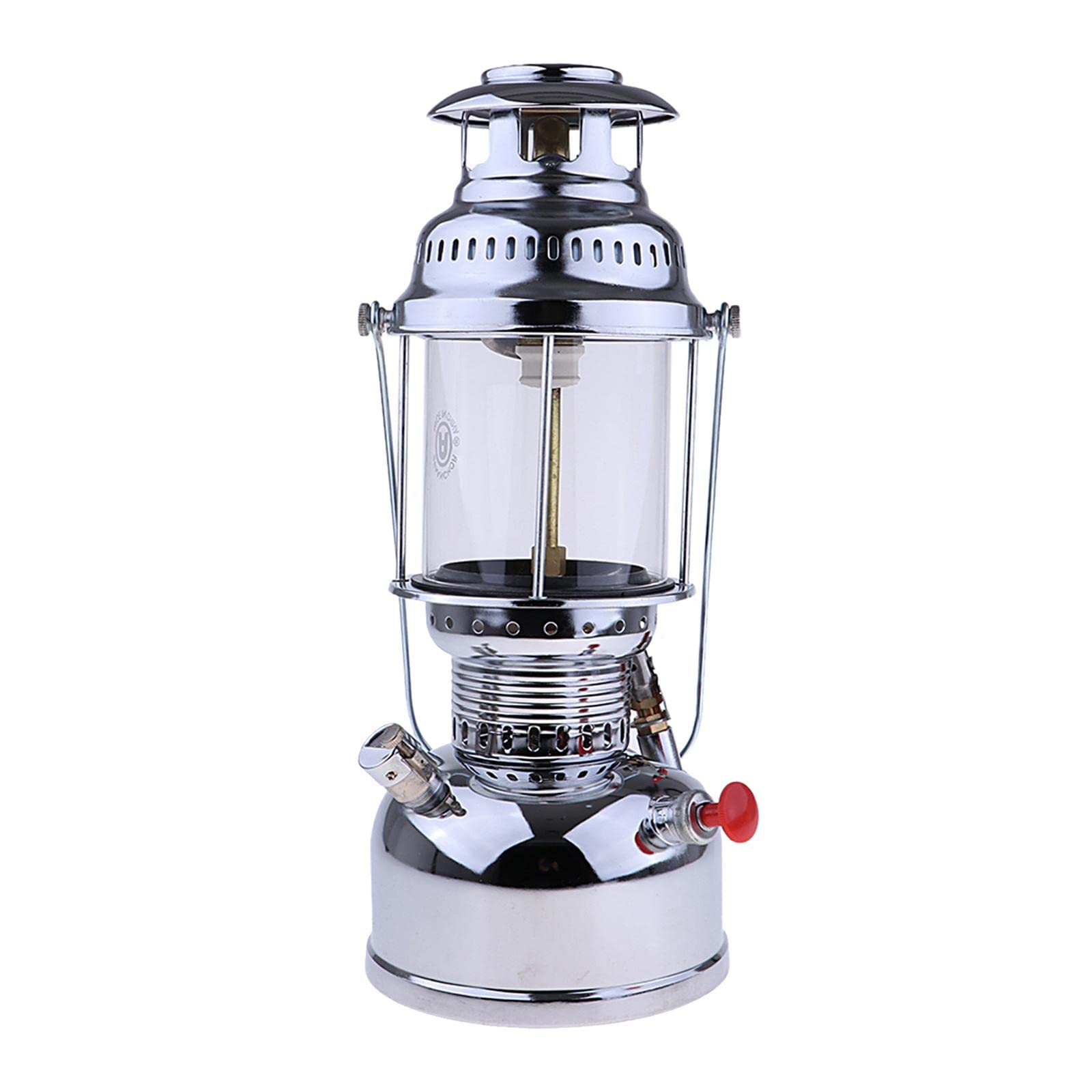 Portable Propane Camping Lantern - White Steel Outdoor Light - Perfect for Camping, Hiking, Backpacking & Emergency Preparedness