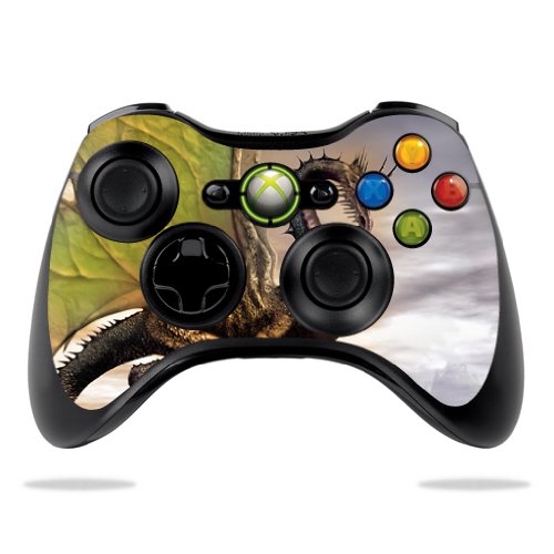 Protective Vinyl Skin Decal for Microsoft Xbox 360 Controller - Dragon World Design | Custom Wrap Sticker Skins for Gaming Protection & Personalization | Perfect for Gamers & Collectors