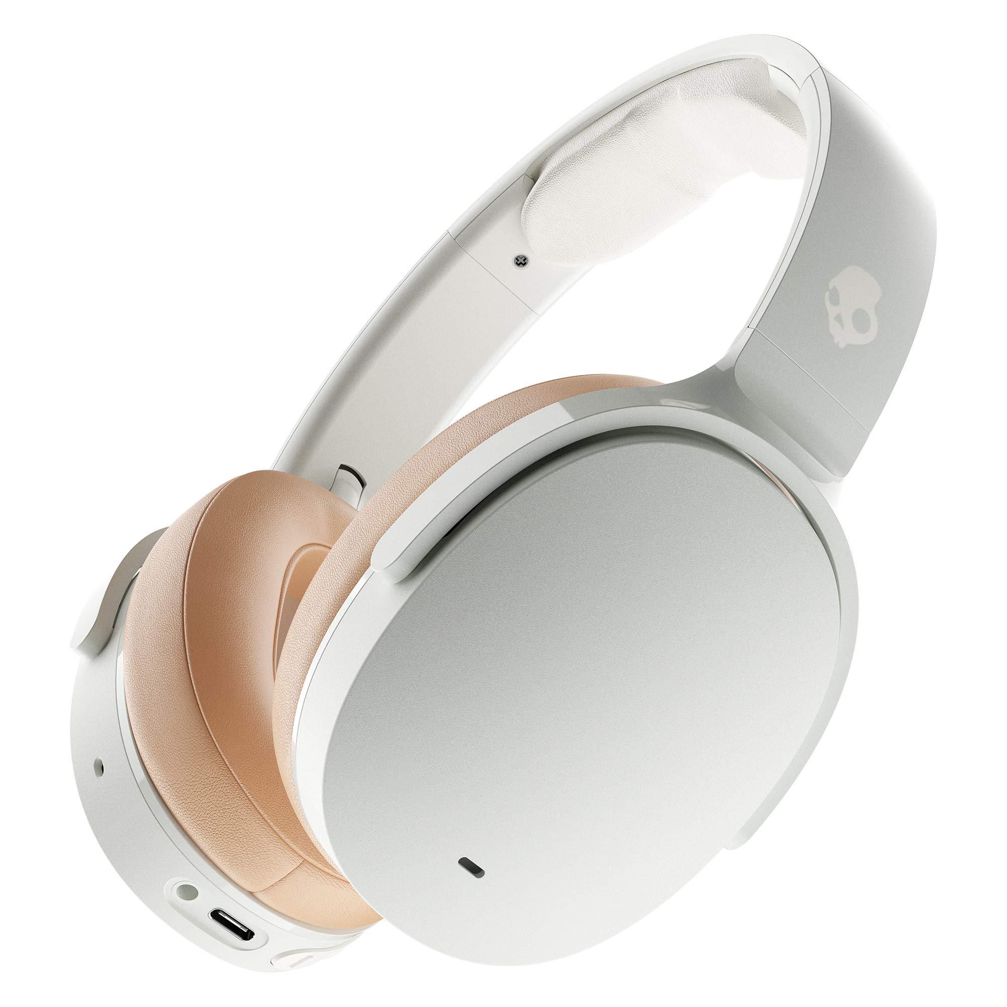 Skullcandy Hesh ANC Wireless Noise Cancelling Over-Ear Headphones with 22-Hour Battery, Built-in Mic - Compatible with iPhone, Android & Bluetooth Devices (Mod White) - Perfect for Travel, Work & Music Lovers