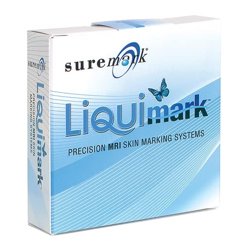 LiquiMark MRI Skin Markers - 8mm Round Non-Metallic Skin Markers for MRI Scans (40 per Box) | Medical Imaging, Radiology & Diagnostic Procedures