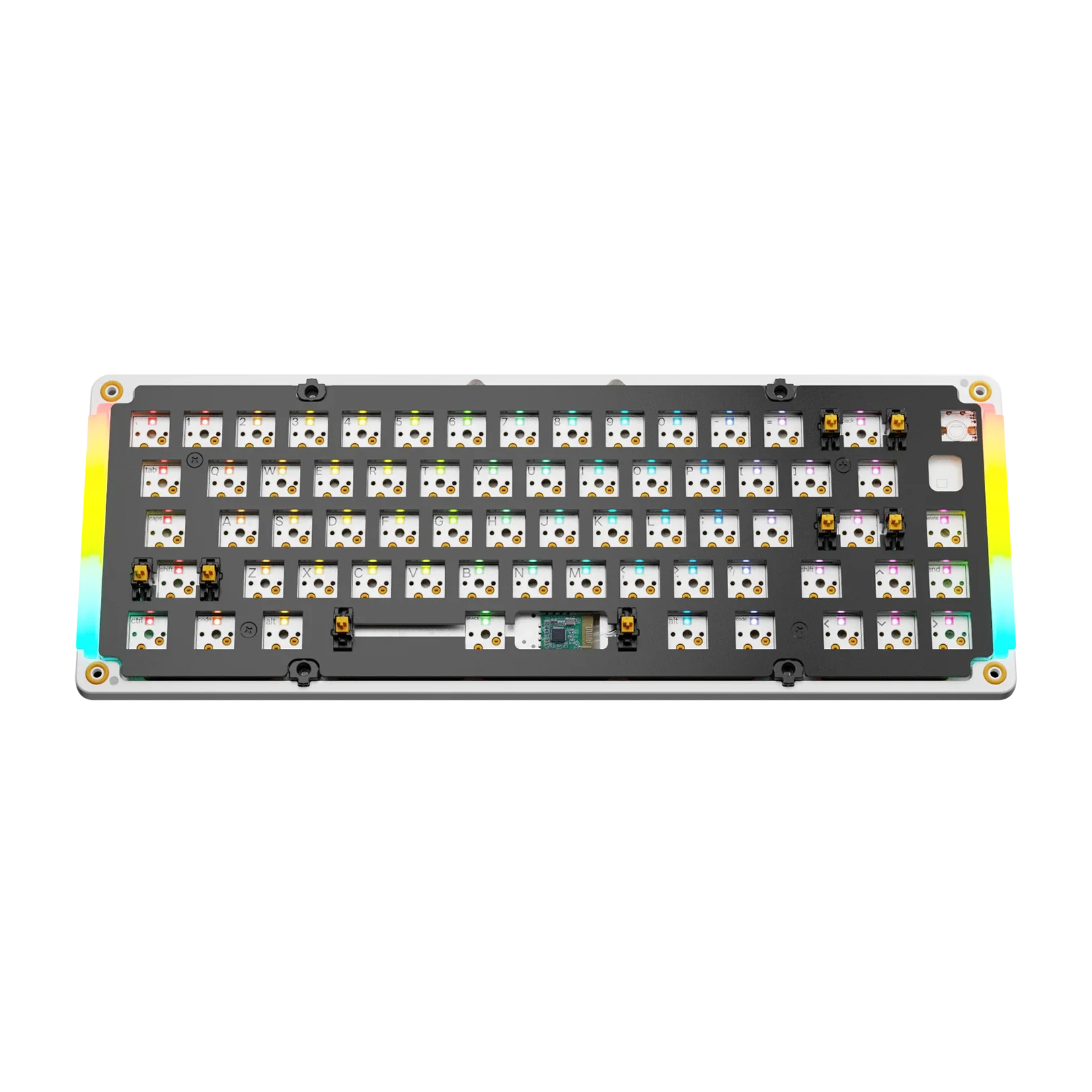GMMK 3 65% Mechanical Keyboard Bottom Case - Matte White Metal Replacement Part for Custom Builds | Perfect for Gaming, Typing & Office Work