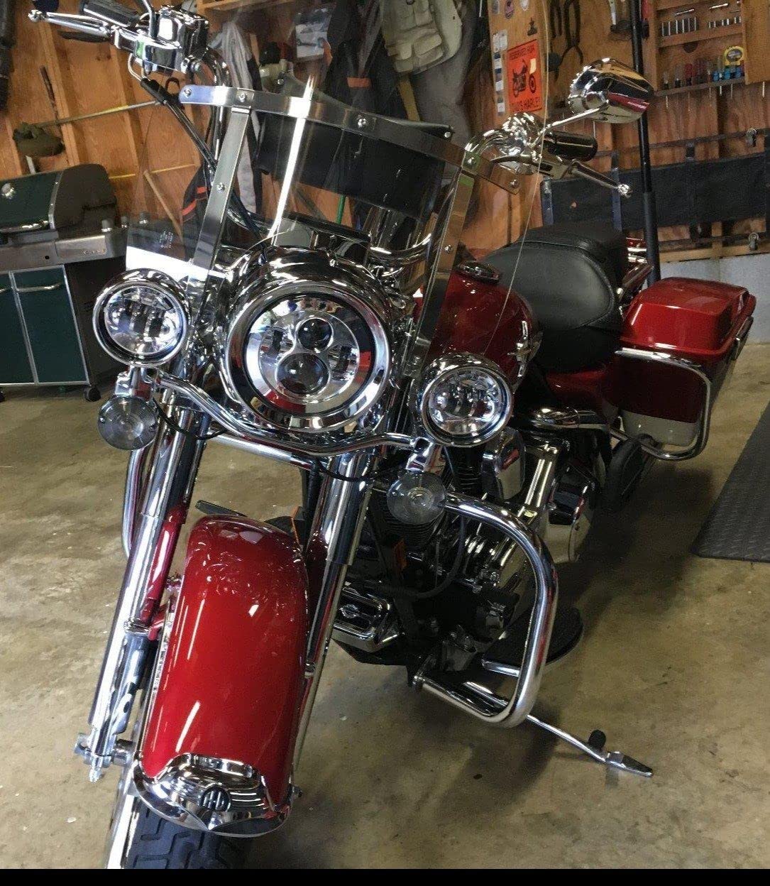 Eagle Lights 8700CP 4.5 Inch LED Spot Light Kit for Harley Davidson Motorcycles - Chrome Finish - High Visibility Off-Road & Night Riding Lights for Adventure & Safety