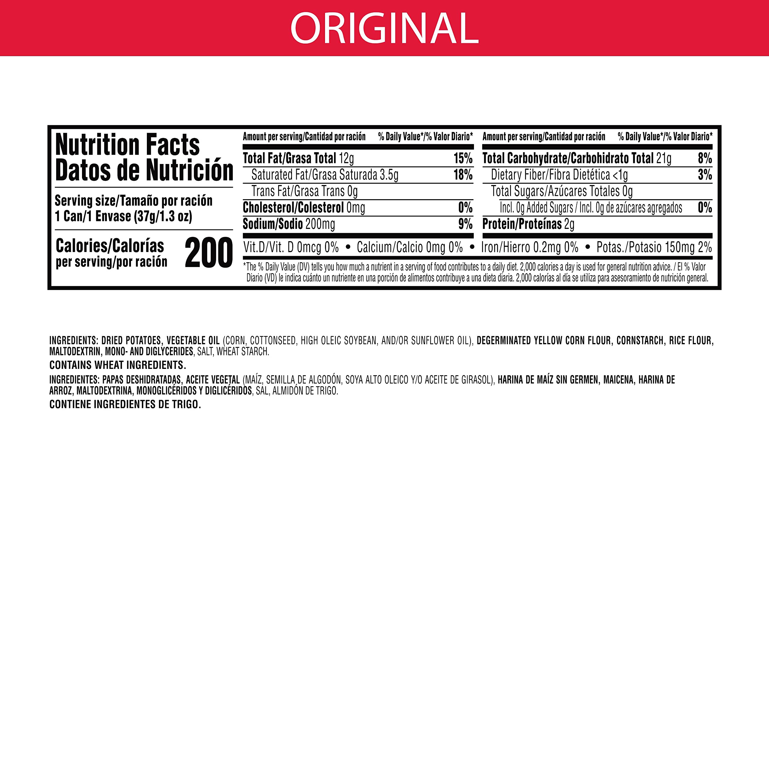 Pringles Original Potato Crisps Chips - 24 Cans Bulk Pack | Lunch Snacks, Office Snacks, Kids Snacks | Perfect for School Lunches, Road Trips & Movie Nights
