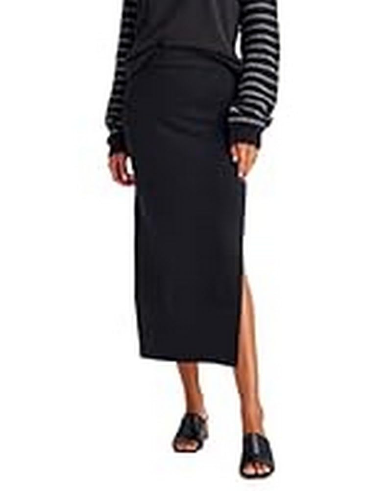 Stylish Women's Long Sleeve Dana Skirt - Flowy Midi Skirt with Elastic Waist for Office, Date Night & Fall Fashion | Plus Size Options Available
