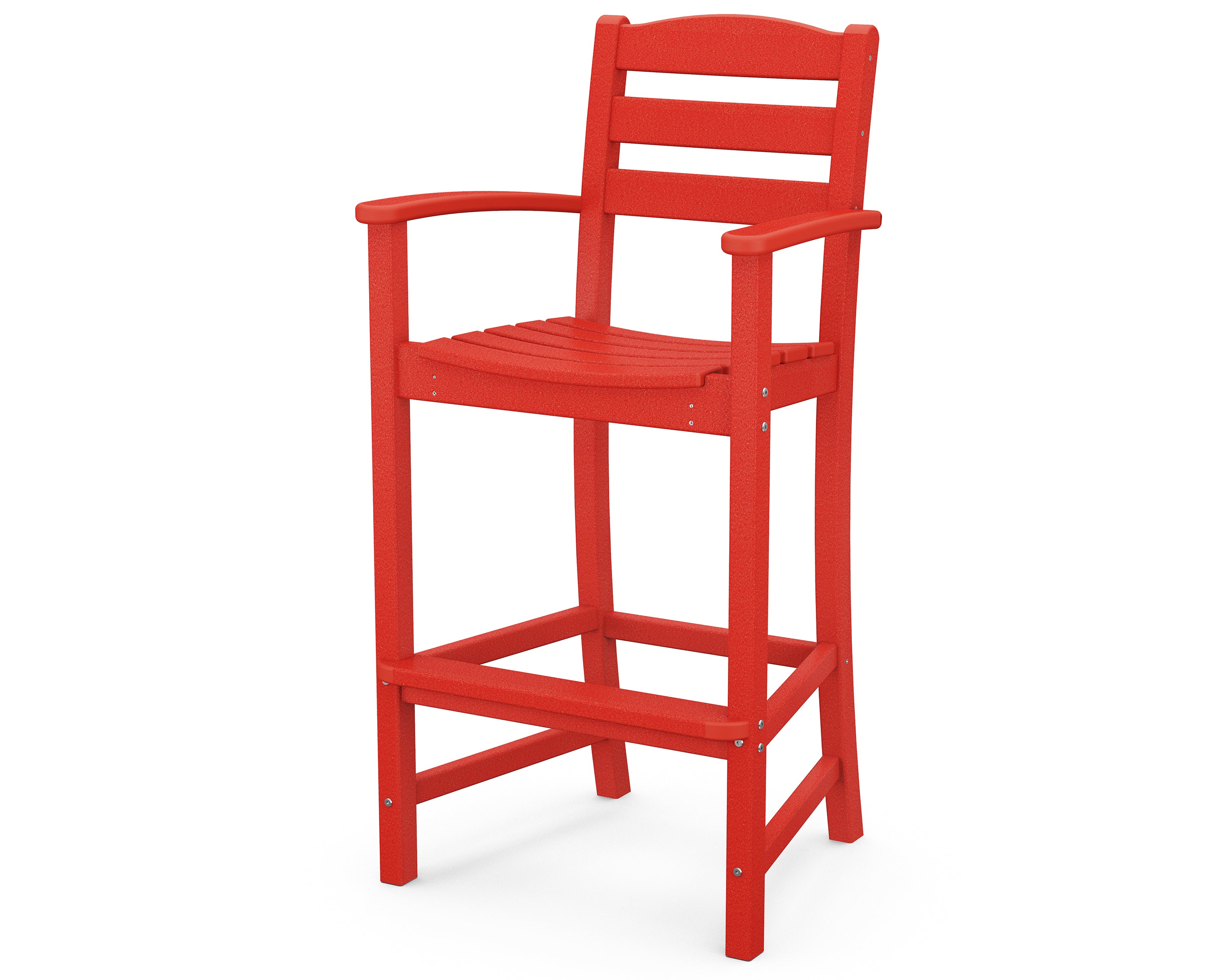 POLYWOOD La Casa Cafe Bar Arm Chair - Outdoor & Indoor Bistro Chair for Patio, Garden, Restaurant, and Home Decor